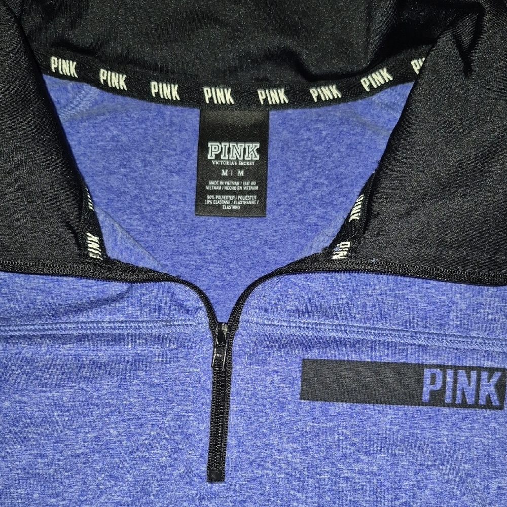 PINK Victoria's Secret PINK zip Front Top Med